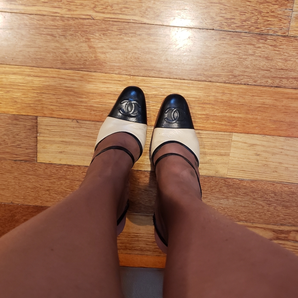 Chanel sling backs